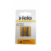 Felo Бита Плоская шлицевая 5,0X0,8X25, серия Industrial, 2шт в блистере 02050036