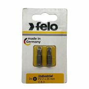 Felo Бита крестовая PZ 2X25, серия Industrial, 2 шт в блистере 02102036