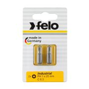Felo Бита крестовая PH 1X25, серия Industrial, 2 шт в блистере 02201036