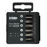 Набор бит PZ/PH Industrial 50 мм в упаковке, 6 шт, Felo 03291516