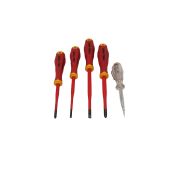 Felo Набор отверток диэлектрических SL/PH E-Slim Ergonic, отвертка тестер напряжения сети, 5 шт 41385298