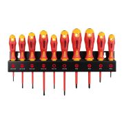Felo Набор отверток диэлектрических SL/PZ/PH/Tx Ergonic на стальной стойке, 10 шт 41491093