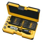 Felo Набор бит SL/PH/PZ/Tx/HEX и головок с поворотной трещоткой Ergonic K в кейсе, 22 шт 06072206