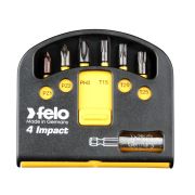 Набор ударных бит Felo Impact PZ, PH, Torx с держателем в кейсе Swift, 7 шт, 02060146