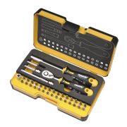 Felo Набор бит SL/Hex/PH/PZ/Torx/SQ/Spanner с трещоткой и отверткой под биты в кейсе, 36 шт 05783606