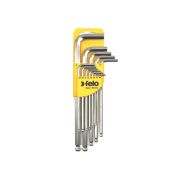 Felo Набор дюймовых ключей Г-образных шестигранных удлиненных с шаровым окончанием 13шт HEX .050«-3/8» 37513011