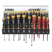Felo Набор отверток SL/PZ/PH/Tx Ergonic и отверток VDE на стальной стойке, 17 шт 40091743