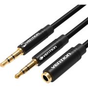 Разветвитель Vention mini Jack 3.5 mm F/mini Jack 3.5 mm M x 2 - 1 м (BBDBF)