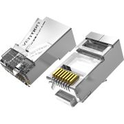 Коннектор Vention RJ45 (8p8c), FTP, cat. 6A, под витую пару, экранированный (10шт.) (IDFR0-10)