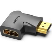 Адаптер-переходник Vention HDMI v2.0 19M/19F угол 90 (AIPB0)