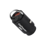 Автомобильное З/У GoPower GPQC12 1USB+1Type-C 22.5W Mini