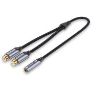 Vention гибкий Jack 3.5 mm F  /  2RCA F - 0.3 м