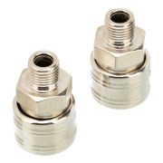 Муфта универсальная быстросъемная («мама») 1/4, внешняя резьба, 2 шт, Stels