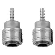 Муфта универсальная быстросъемная («мама») 1/4, со штуцером «елка» под шланг 6 мм, 2 шт, Stels