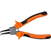 440407 Щипцы загнутые 90°  для стопорных колец с двухкомпонентными рукоятками, разжим, 180 мм, 5-32 мм