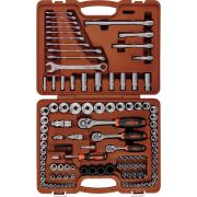 911120 Специальный набор инструмента, торцевые головки 1/4«, 3/8», 1/2«DR, 4-32 мм и SAE 5/32»--1-1/4«, ударные торцевые головки 1/2»DR, 17-23 мм, 120 предметов