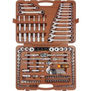 911150 Специальный набор инструмента, торцевые головки 1/4«, 3/8», 1/2«DR, 4-32 мм и SAE 5/32»--1-1/4«, ударные торцевые головки 1/2»DR, 17-23 мм, 150 предметов