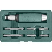 AG010055A Ударная отвертка с битами SL 8,10мм PH# 2,3  36мм и PH# 2,3  80мм, 7 предметов