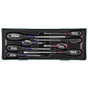 D04PP08SP Набор отверток стержневых FULL STAR в ложементе, 8 предметов