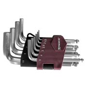 HKSB10S Набор ключей торцевых шестигранных коротких с шаром, H1.5-H10, 10 предметов