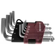 HKSB9S Набор ключей торцевых шестигранных коротких с шаром, H1.5-H10, 9 предметов