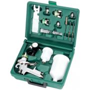 JA-HVLP-1080GK Набор пистолет покрасочный «Краскопульт» JA-HVLP-1080G с аксессуарами, 16 предметов