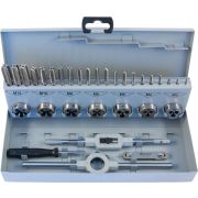 MTDS32 Набор метчиков трехпроходных ручных универсальных и плашек круглых ручных серий COMBO М3-М12, HSS-G, 32 предмета