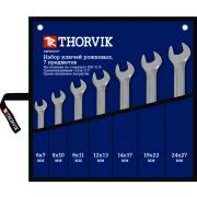 OEWS007 Набор ключей гаечных рожковых в сумке, 6-27 мм, 7 предметов
