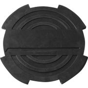 OHT1003 Опора резиновая с отбортовкой для подкатных домкратов, D-116 мм, Н-18 мм