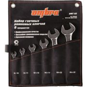 OMT6S Набор ключей гаечных рожковых в сумке, 8-27 мм, 6 предметов
