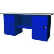 OWB2-11 Верстак с двумя тумбами, тумбы с одной дверцей, 1900х686х820 мм