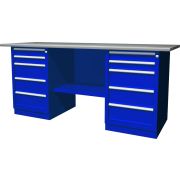 OWB2-55 Верстак с двумя тумбами, тумбы по 5 ящиков, 1900х686х820 мм