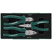 P0813SC Набор шарнирно-губцевого инструмента в ложементе с пластиковой крышкой, 3 предмета