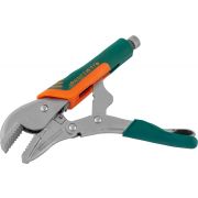 P30M07C Зажим ручной с фиксацией и прорезиненными рукоятками, плоский захват, 180 мм, 0-38 мм