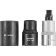 PBCSS3 Набор головок торцевых и насадки со вставкой-битой с пятигранным профилем для обслуживания тормозных механизмов 1/2