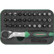 RD01032S Набор рукоятка трещоточная миниатюрная 1/4