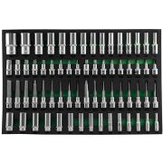 S04HD4366SV Набор головок торцевых глубоких 3/8«, 1/2»DR и насадок торцевых 1/2