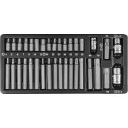 S29H4135S Набор вставок-бит 10 мм и 14 мм DR с переходниками, 35 предметов