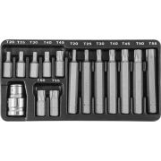 S29H4215S Набор вставок-бит 10 мм DR TORX® с переходниками, 15 предметов