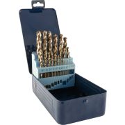 TDBS25K5 Набор спиральных сверл по металлу HSS Co в металлическом кейсе, d1.0-13.0 мм, 25 предметов