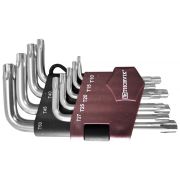 TKS9S Набор ключей торцевых TORX® коротких, Т10-T50, 9 предметов