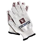 TRV-2-5510 Перчатки трикотажные Thorvik с точечным полимерным покрытием, модель Экстра, х/б, 10 класс вязки, размер 10