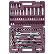TS108/12 Набор инструмента универсальный 1/4«, 1/2»DR с головками торцевыми 12-гранными, 108 предметов
