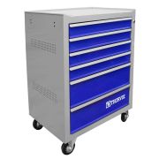 TT6GB-R Тележка инструментальная 6-ти полочная (серая с синими ящиками)