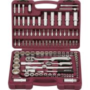 UTS0108/12 Набор инструмента универсальный 1/4«, 1/2»DR с головками торцевыми 12-гранными, 108 предметов