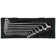 W23108SP Набор ключей гаечных накидных изогнутых 75° в ложементе, 6-22 мм, 8 предметов