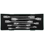 W43A107SP Набор ключей гаечных карданных в ложементе, 6-19 мм, 7 предметов