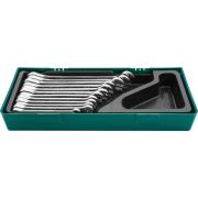 W45112SP Набор ключей гаечных комбинированных трещоточных в ложементе, 8-19 мм, 12 предметов