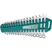 W45516S Набор ключей гаечных комбинированных трещоточных на держателе, 8-24 мм, 16 предметов