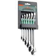 W68106S Набор ключей гаечных накидных трещоточных на держателе, 8-19 мм, 6 предметов